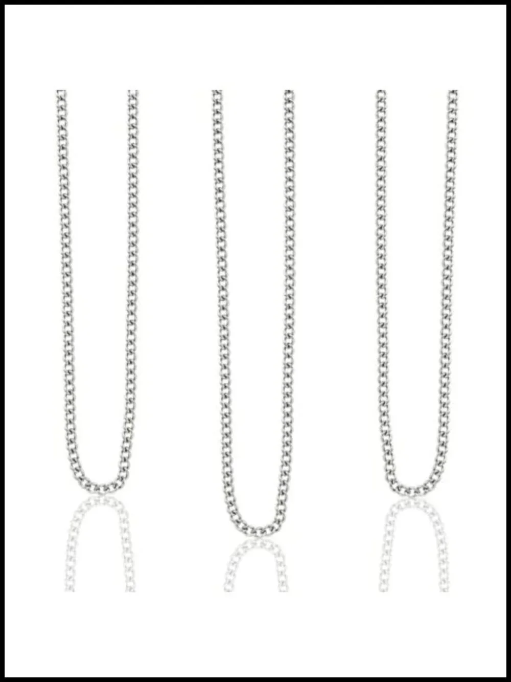 Stainless Steel Cable Chain for Jewelry Making, 18